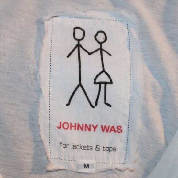 Johnny Was Ivory Eyelet Lace Slip-On Boho Full Asymmetrical Tunic Size Medium - Picture 8 of 9